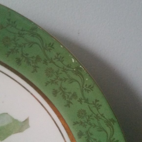 VINTAGE HAND PAINTED E.E.C.CO PORCELAIN 10.25" PLATE - Picture 4 of 7